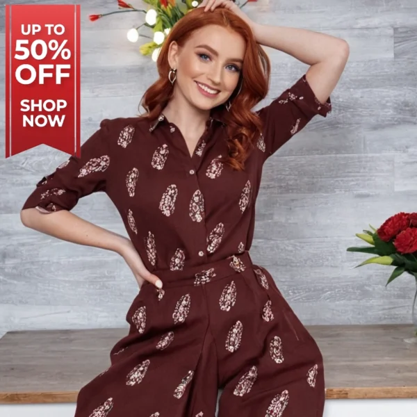 Stylish Women Designer Top Maroon Summer Wear