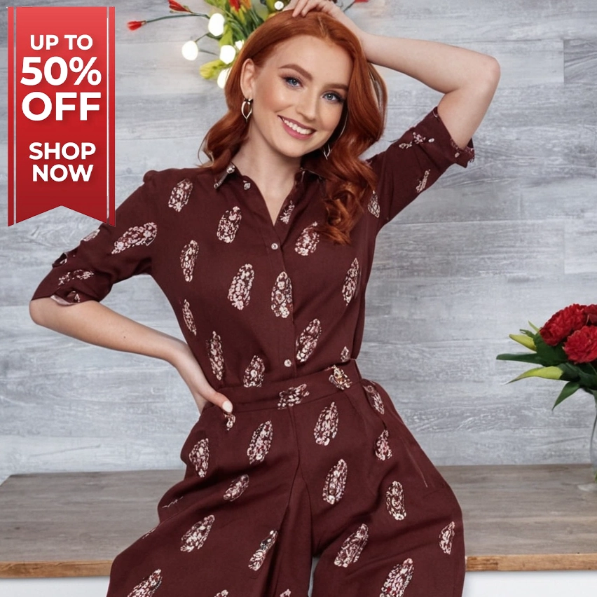 Stylish Women Designer Top Maroon Summer Wear