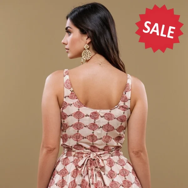 Pink Top for Women Beautiful Flowers - Image 5