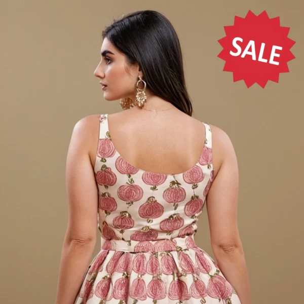 Pink Top for Women Beautiful Flowers - Image 7