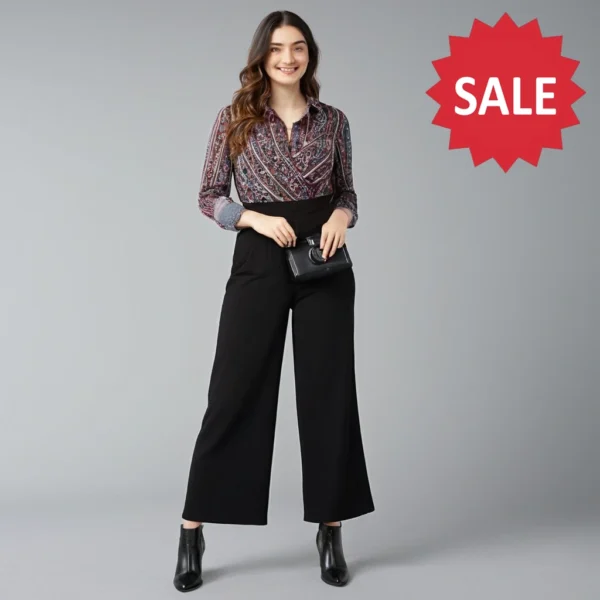 PRINTED WOMEN SWAGGY PROFESSIONAL TOP | PRINTED TOP - Image 4