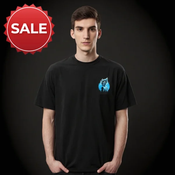 MEN BLACK SOLID GRAPHIC T SHIRT | NO GIRLS GRAPHICS T SHIRT - Image 2