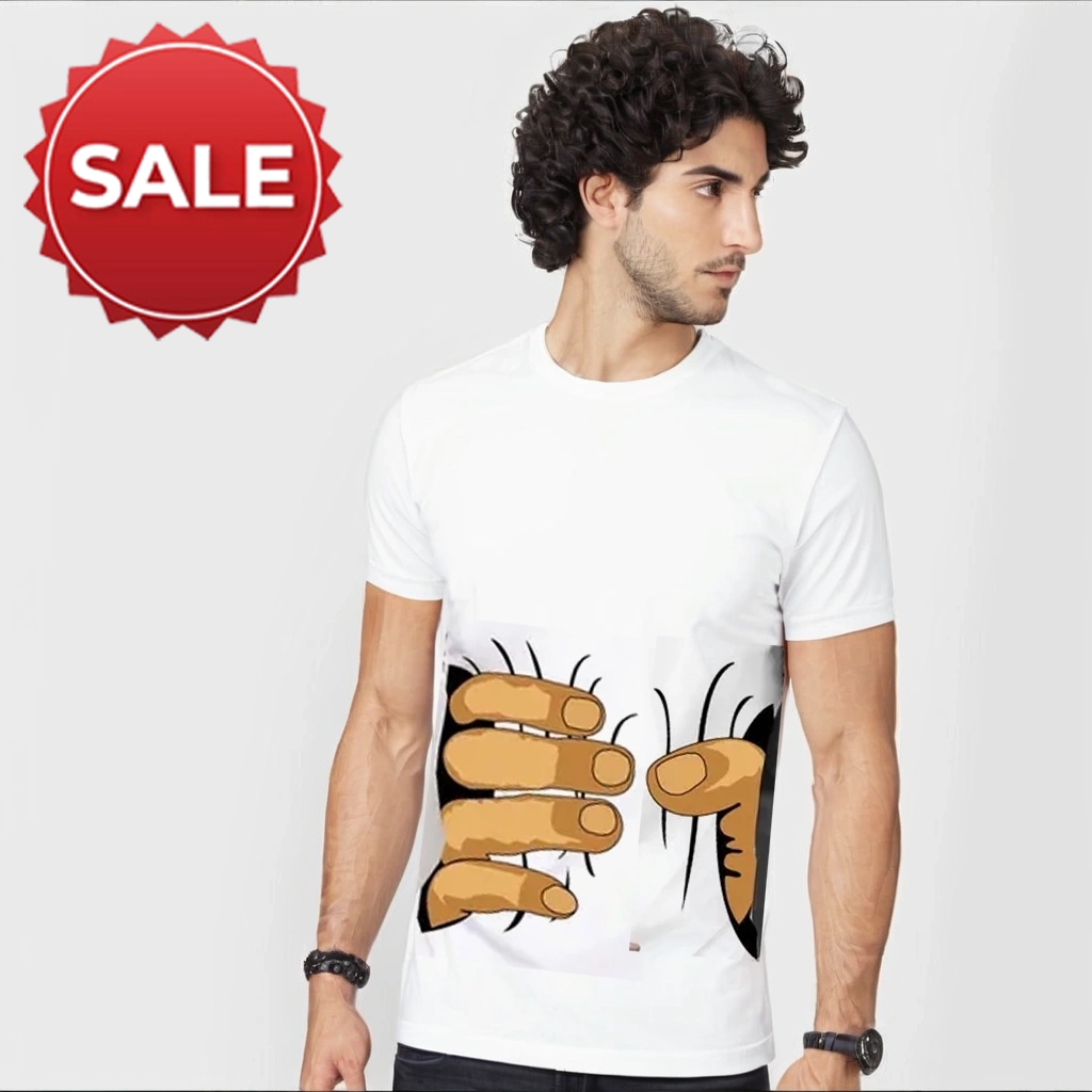 MEN WHITE COLOR GRAPHICS T SHIRT | TRENDY T SHIRT
