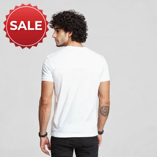 MEN WHITE COLOR GRAPHICS T SHIRT | TRENDY T SHIRT - Image 2